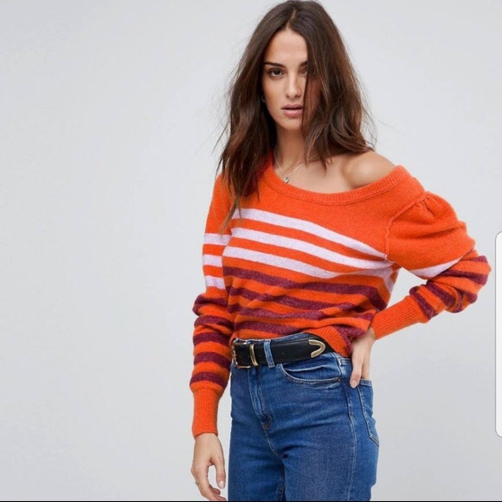 Wool striped sweater